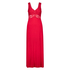 Vestido lencero Nora Lace Long, Rojo