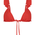 Top de bikini triangular Sardinia, Rojo