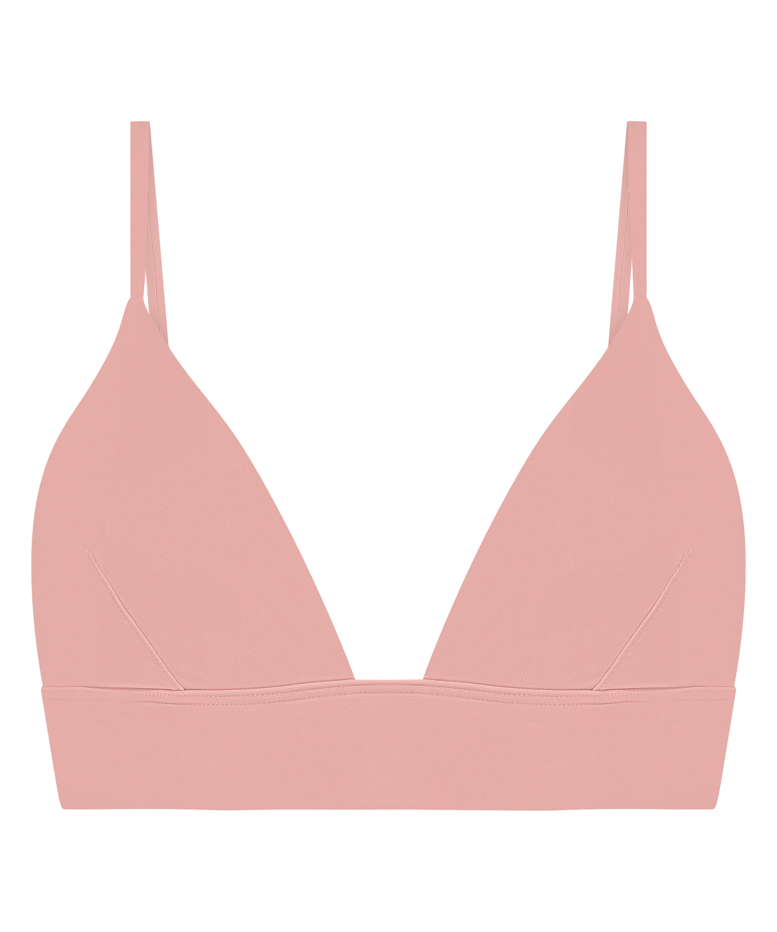 Triangular Bralette Smooth, Rosa