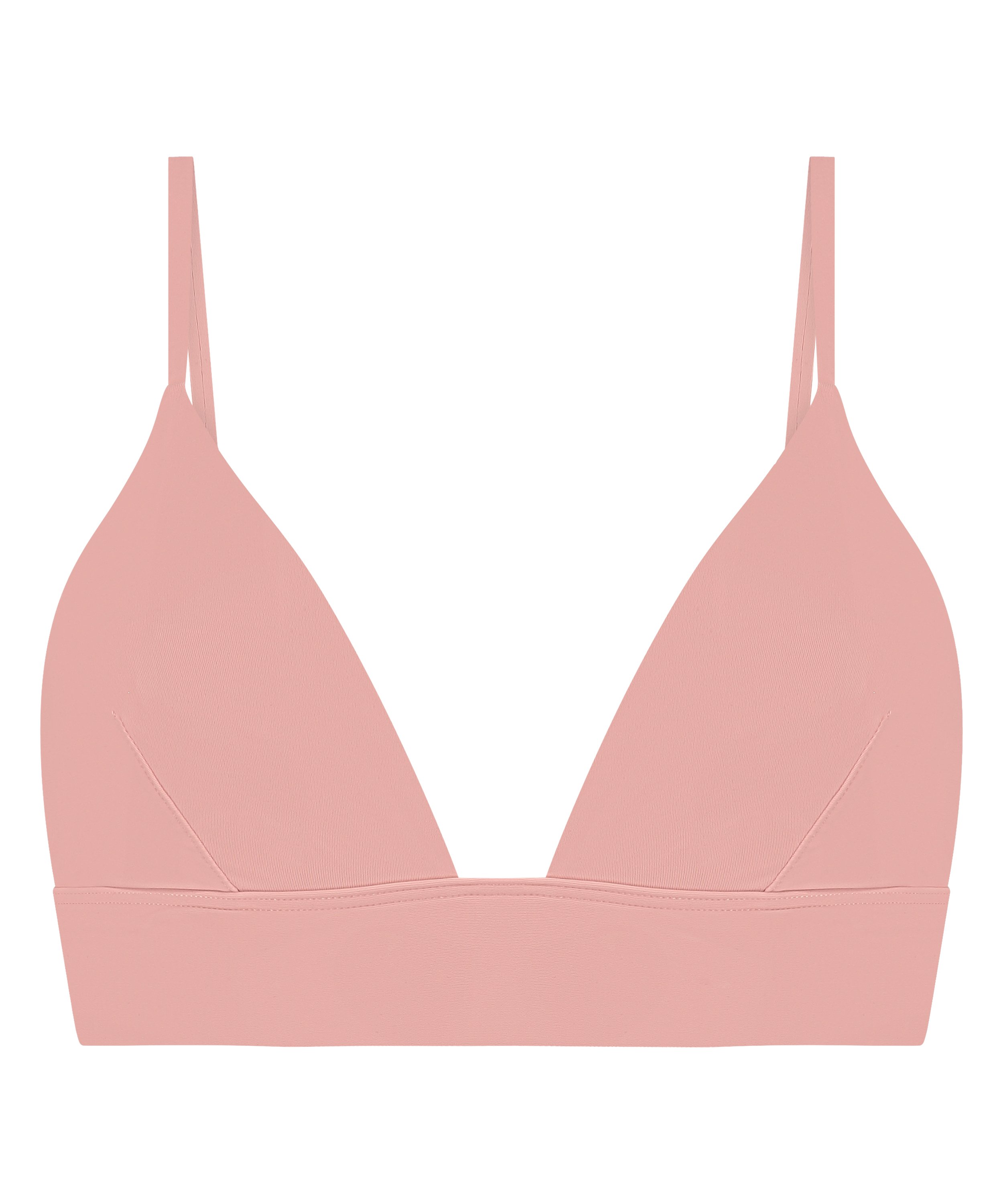 Triangular Bralette Smooth, Rosa, main