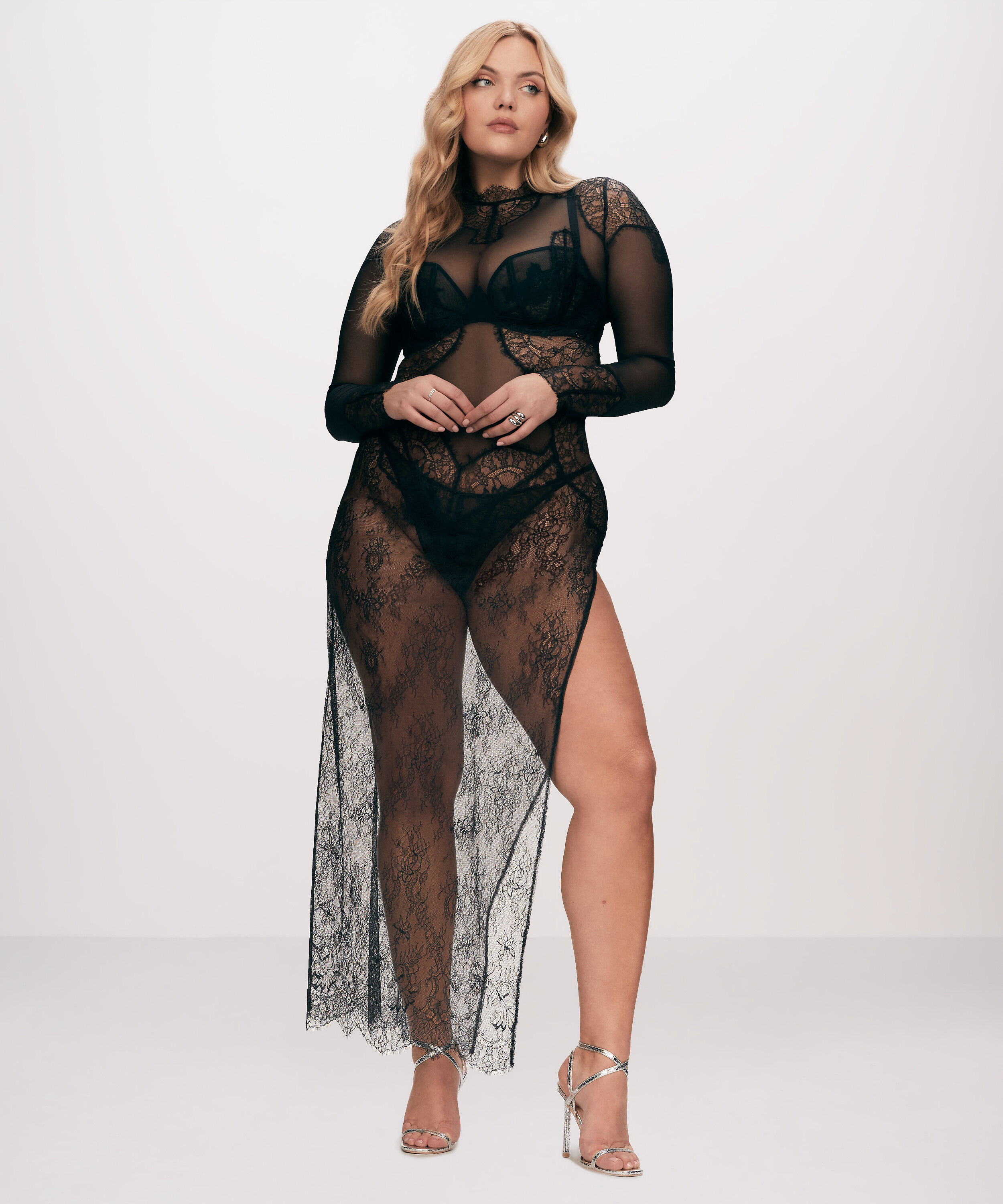 Vestido combinación Melisande, Negro