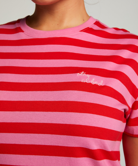 Camisón de escote redondo, Rosa