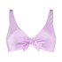 Top de bikini preformado Luxe Shine, Morado