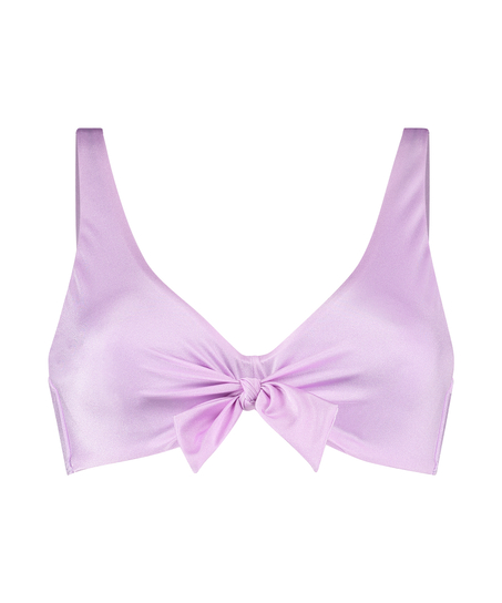Top de bikini preformado Luxe Shine, Morado