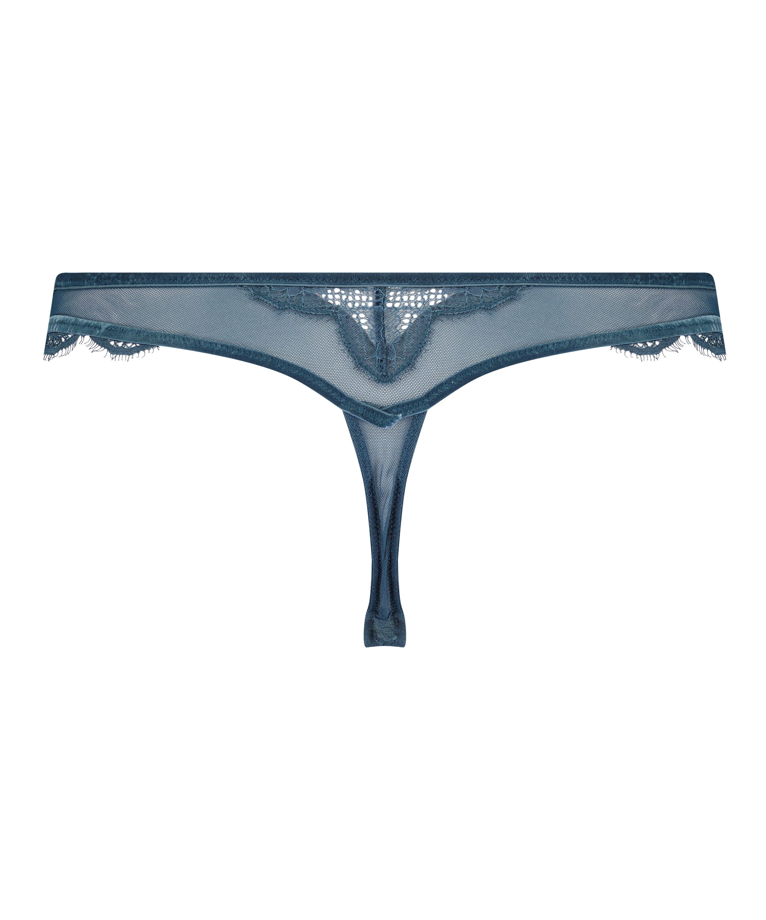 Tanga de tiro alto Janelle Curvy Lucy Hale, Azul, main