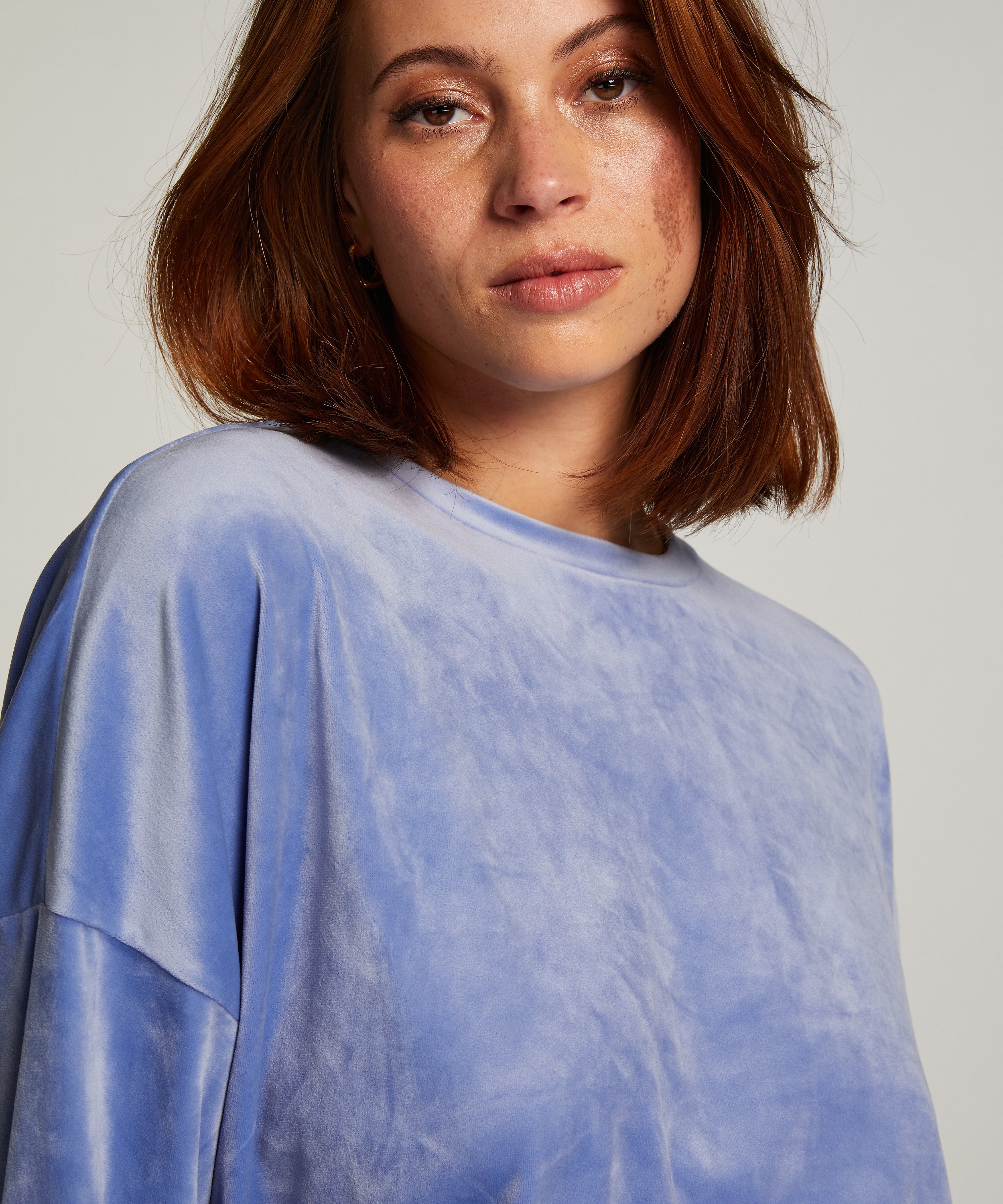 Top de terciopelo, Azul, main