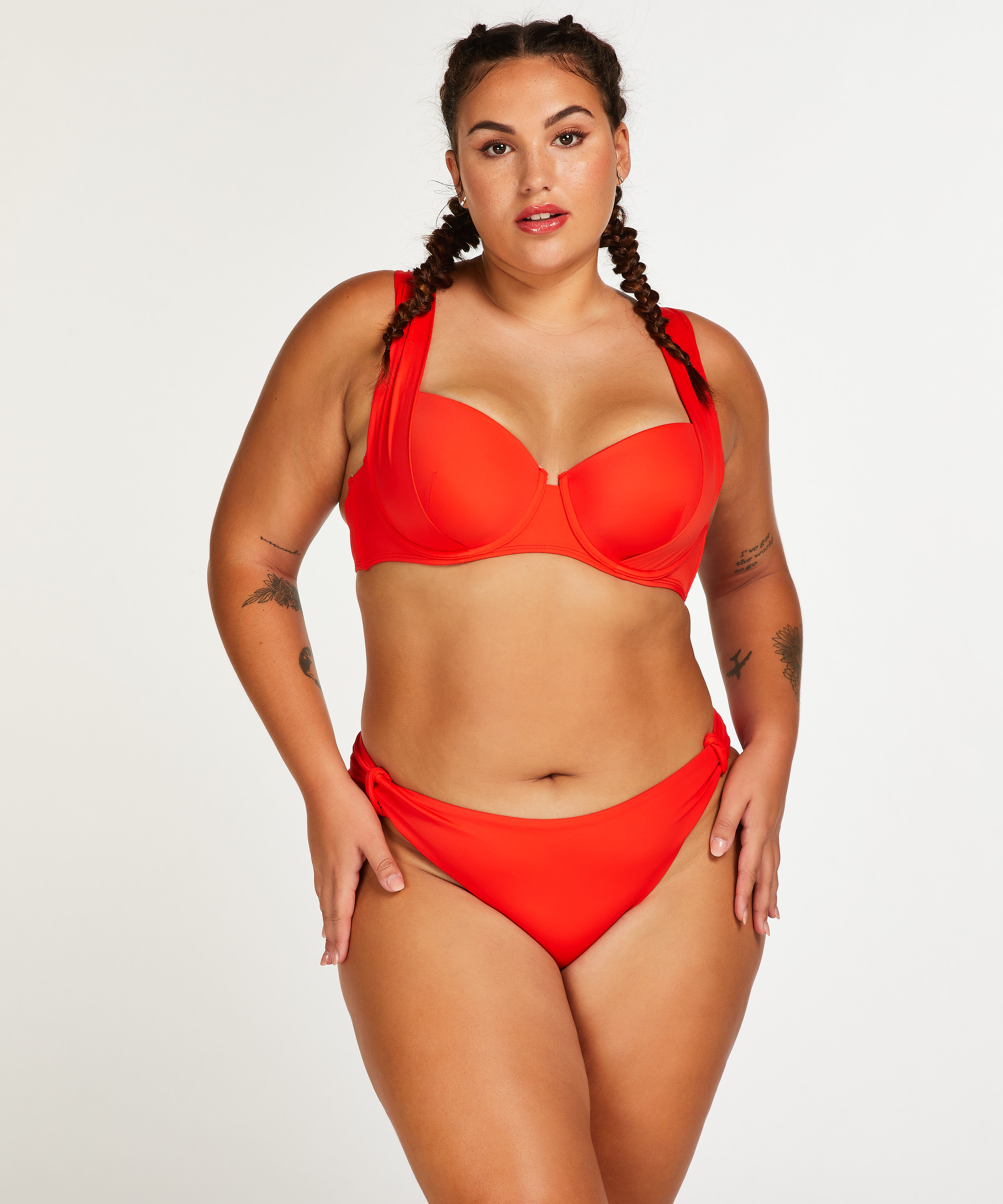Top de bikini de aros preformado Sardinia, Rojo, main
