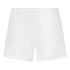 Shorts de canalé, Blanco