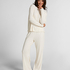 Pyjama Pant Loose Pointelle, Blanco