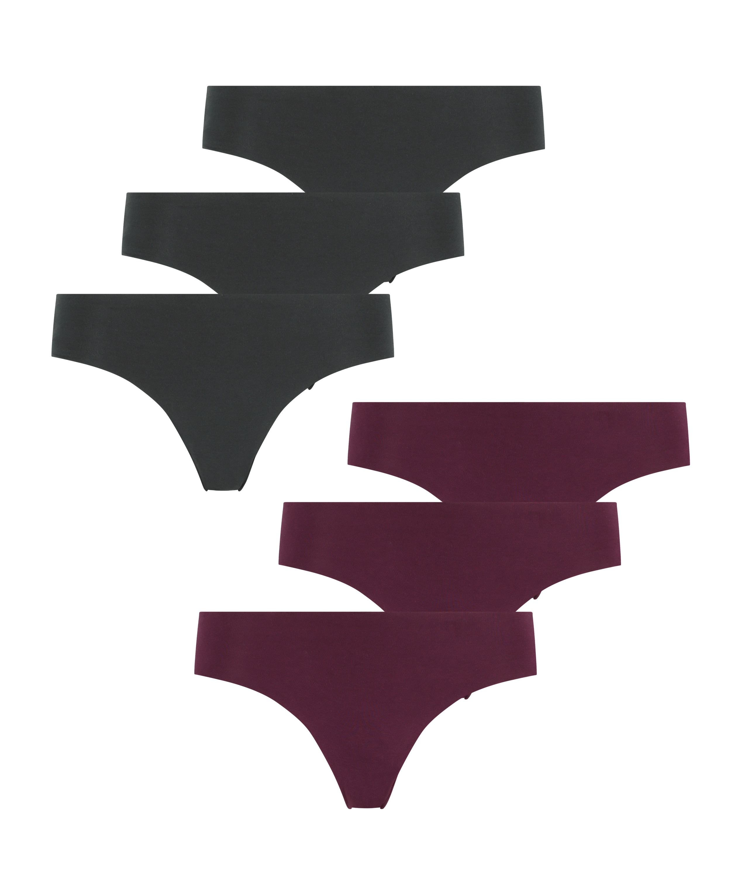 Lote de 6 braguitas brasileñas invisibles, Azul, main