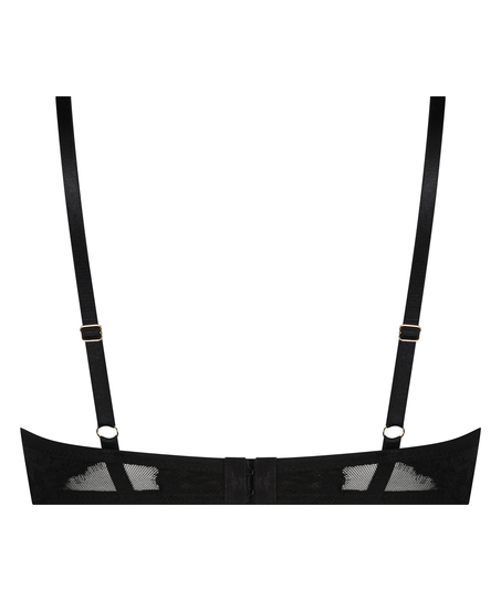 Sujetador sin aros y sin copas Kali, Negro