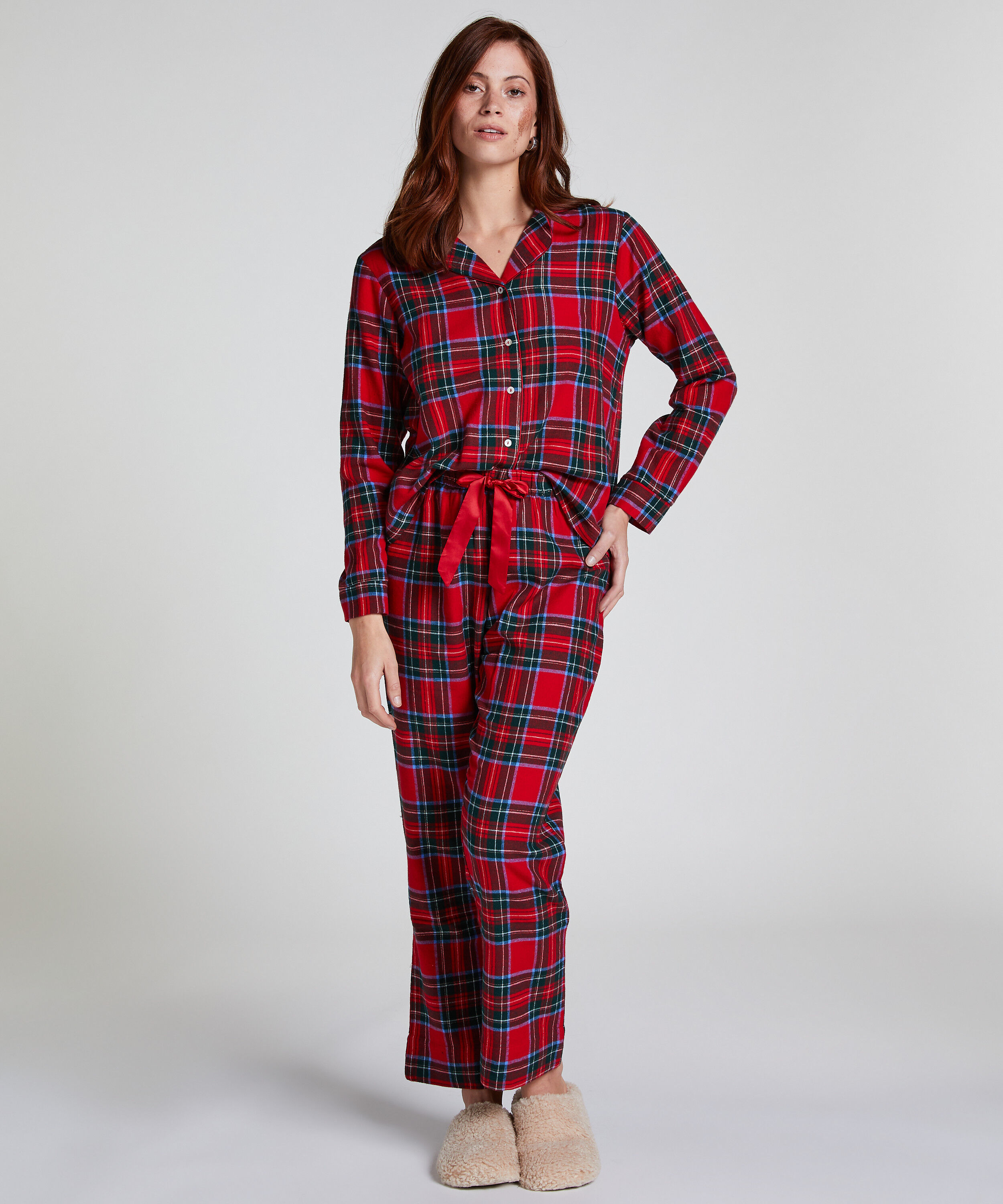 Conjunto de pijama Flannel, Rojo