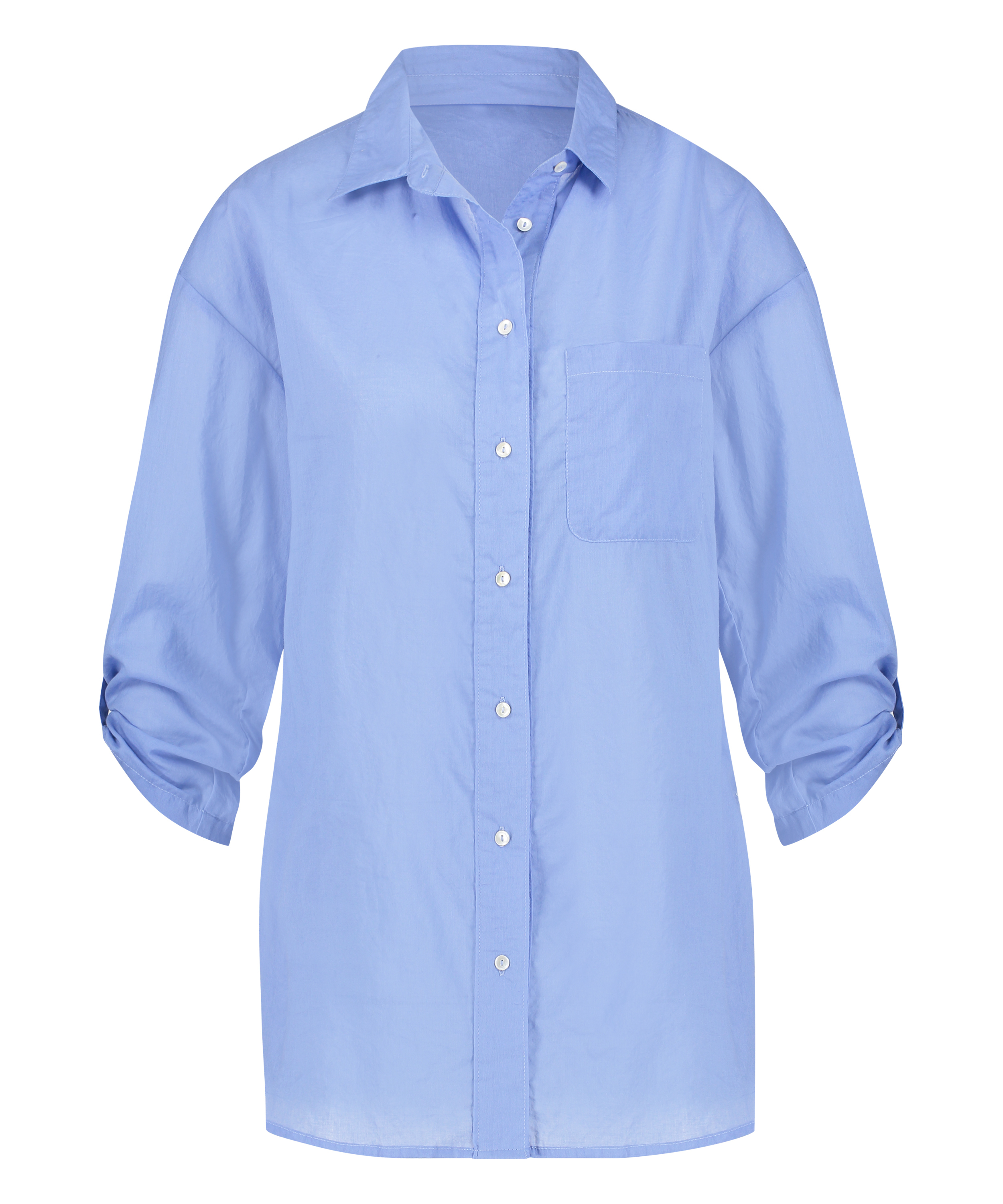 Blusa de playa, Azul, main