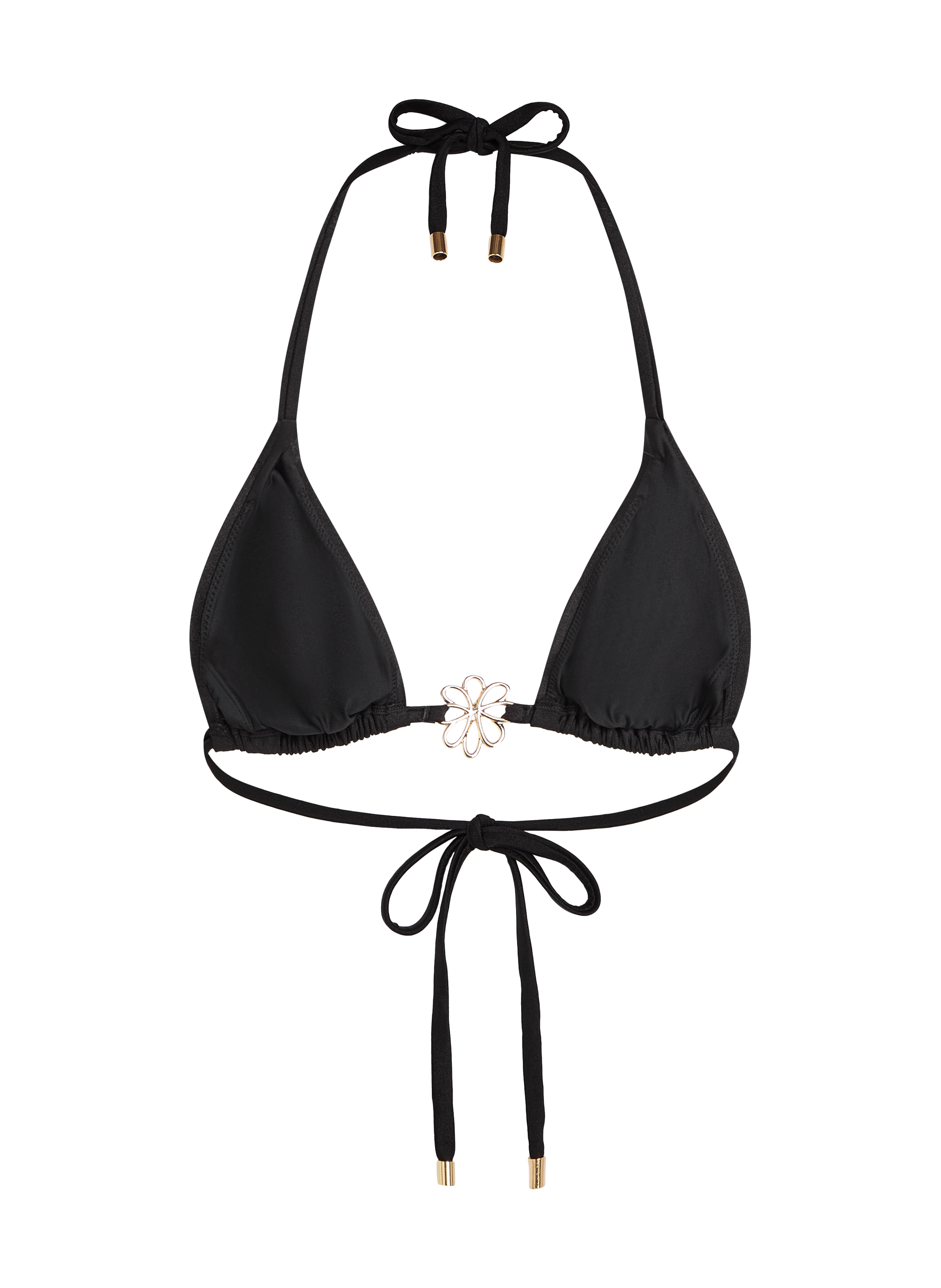 Top de bikini triangular Yucatan, Negro, main