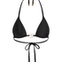 Top de bikini triangular Yucatan, Negro