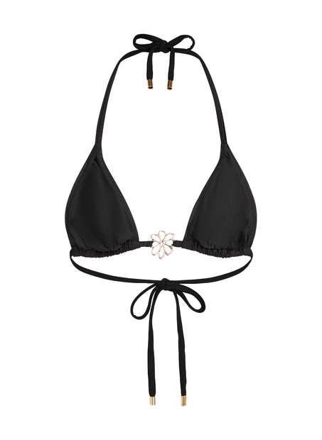 Top de bikini triangular Yucatan, Negro