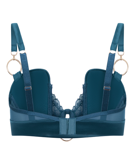 Sujetador largo con aros y relleno Marjolein, Azul