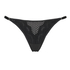 Tanga de pierna alta Duckie, Negro