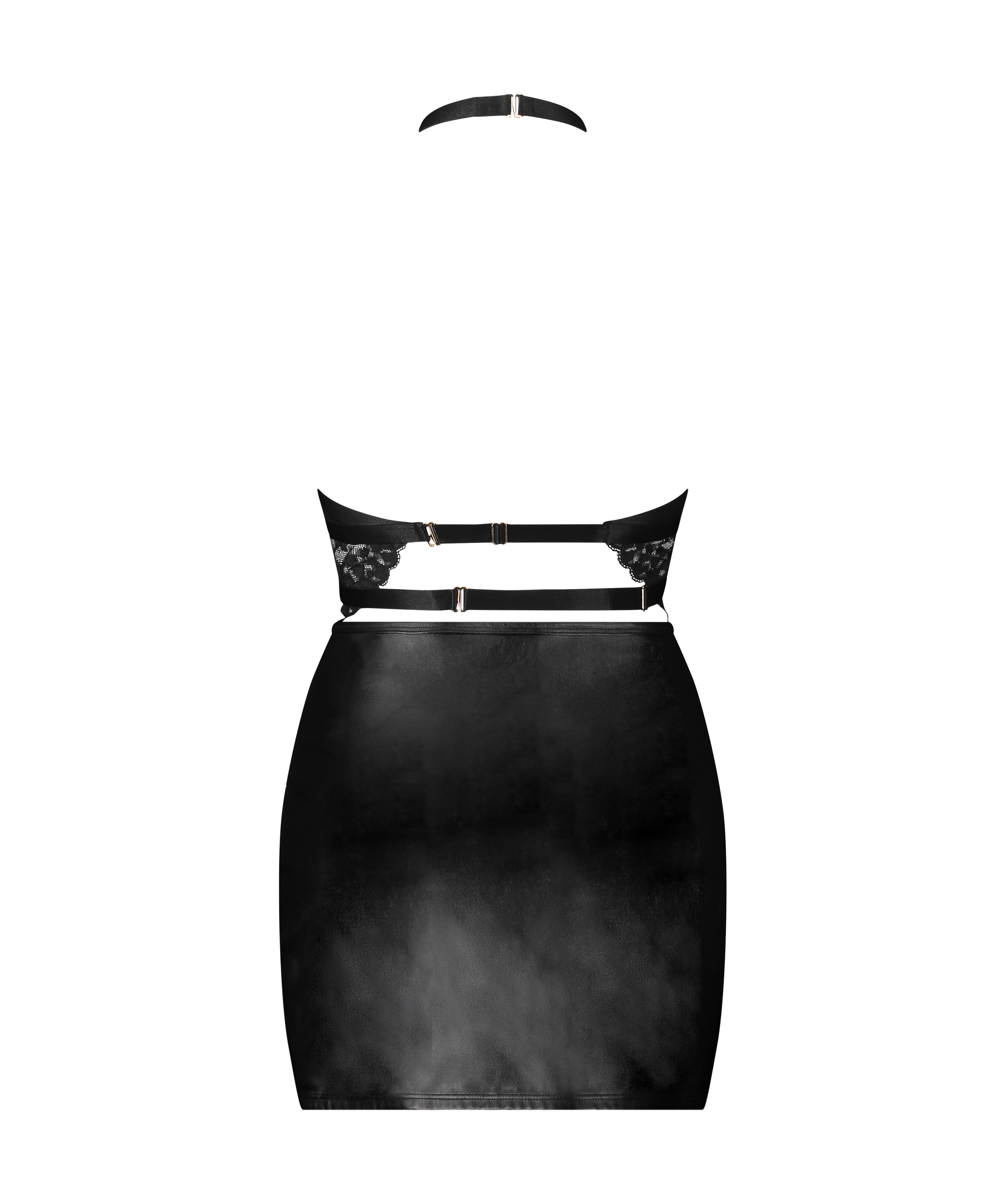 Vestido lencero bondage Desire, Negro, main