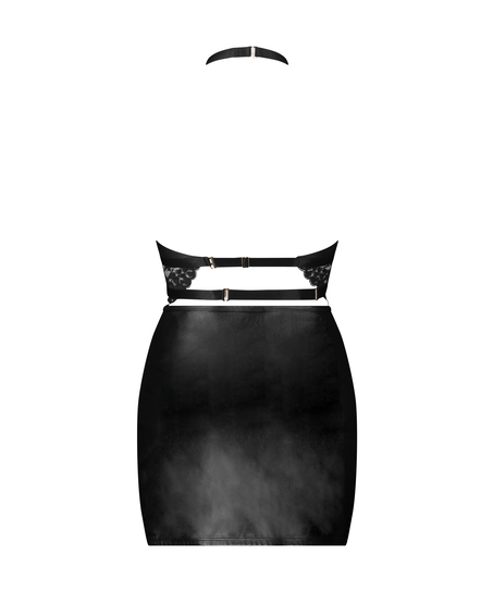 Vestido lencero bondage Desire, Negro