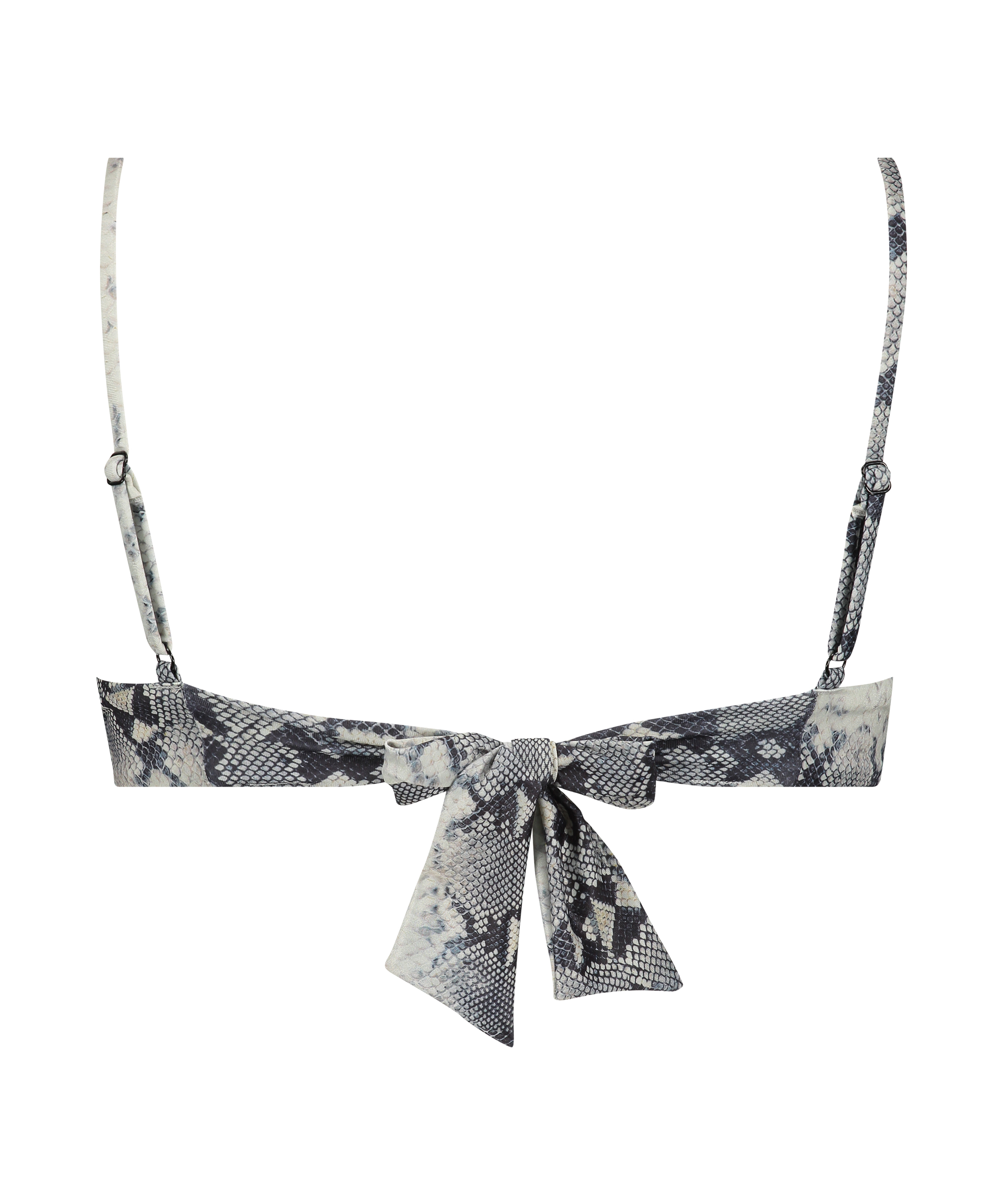 Top de bikini con aros no preformado Snake, Negro, main