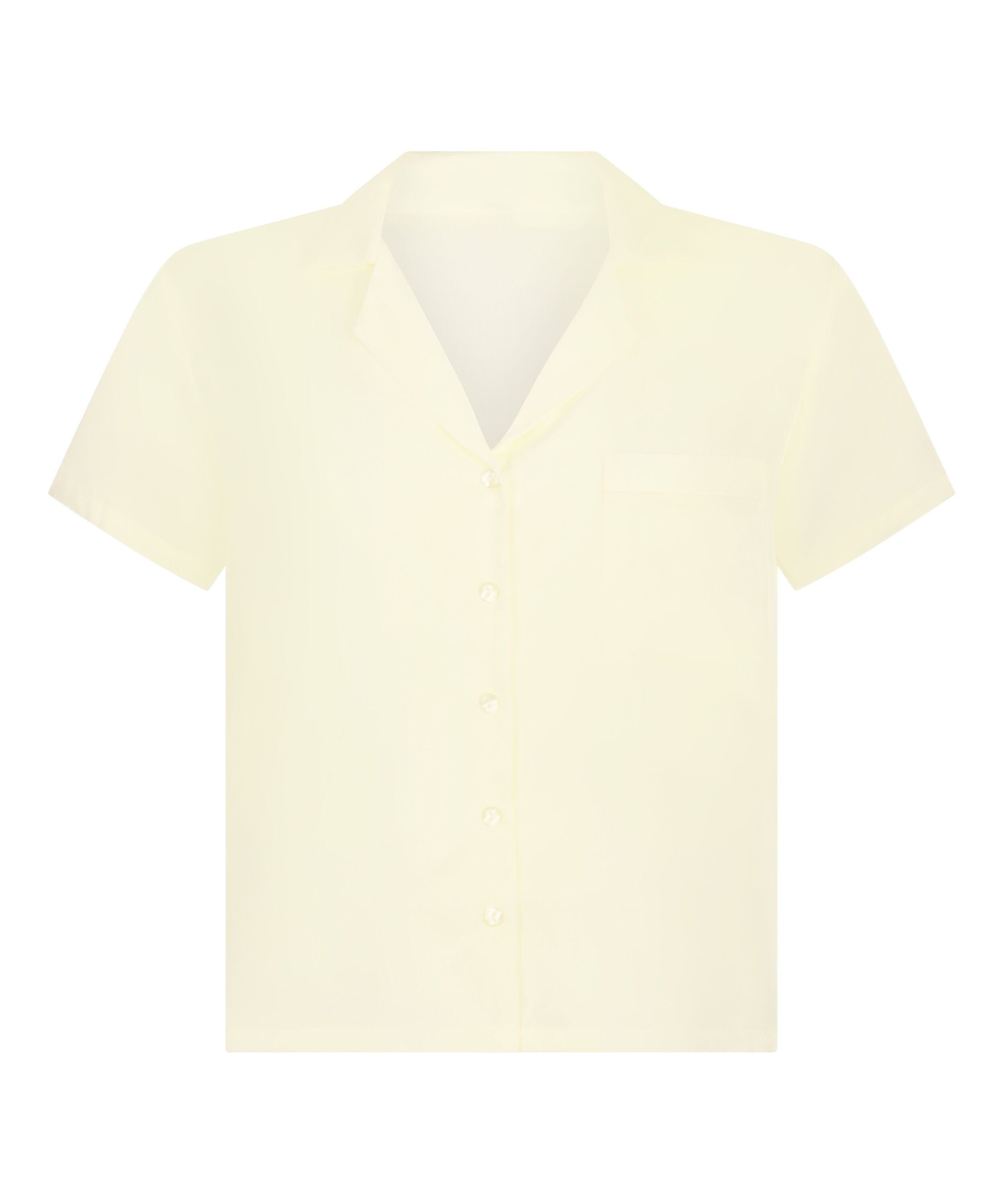 Chaqueta de manga corta de sat&eacute;n, Amarillo