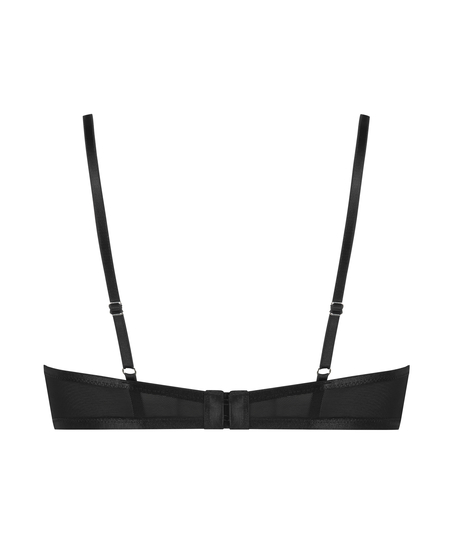 Sujetador con aros sin relleno Luna, Negro