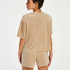 Short bolsillo de terciopelo, Beige
