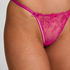 Tanga de corte alto Peonie, Rosa