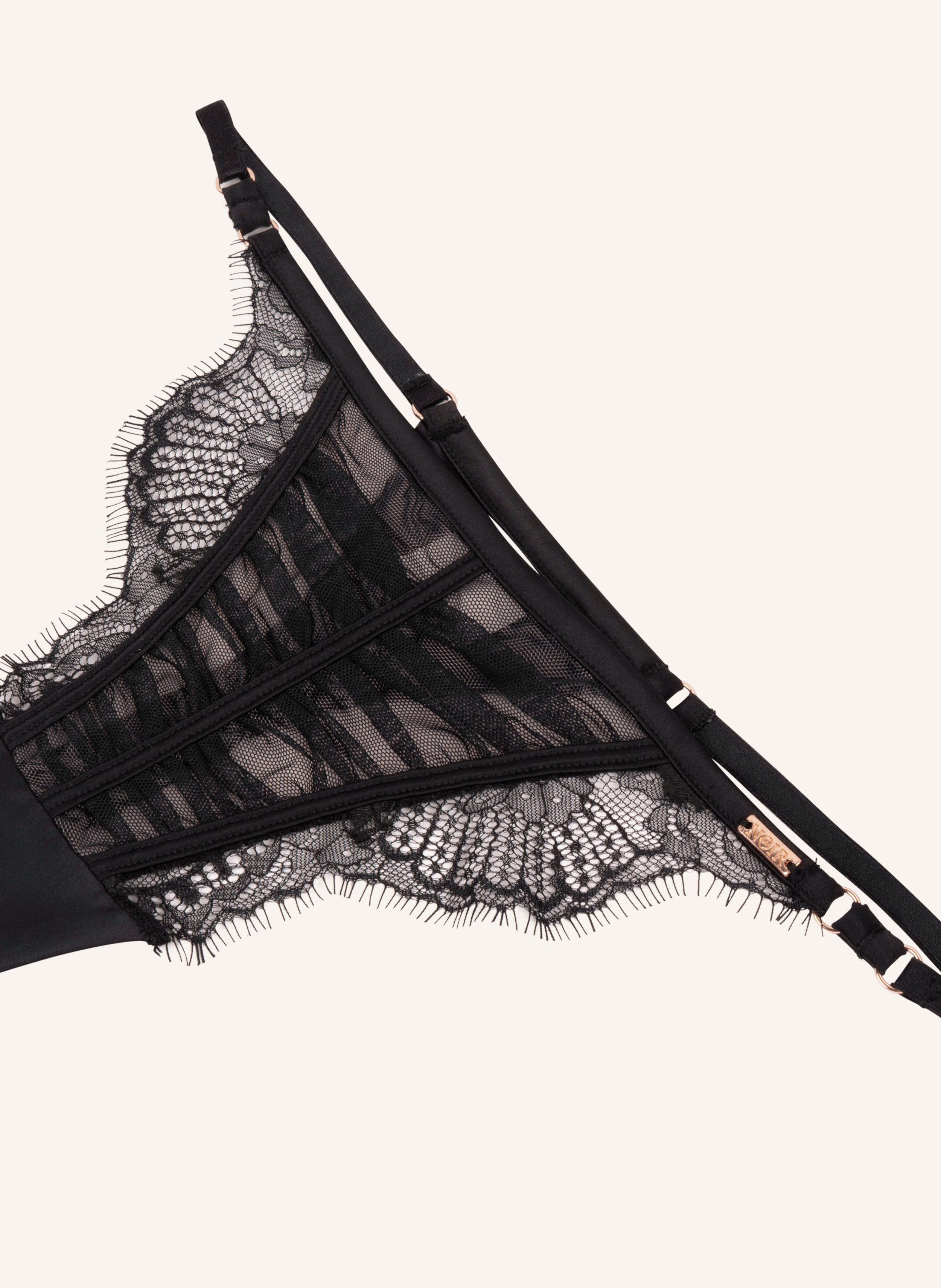 Tanga Cynthia tiro alto, Negro, main