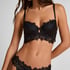 Sujetador longline de aros preformado Zoe, Negro