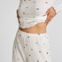 Conjunto de pijama Pointelle, Blanco