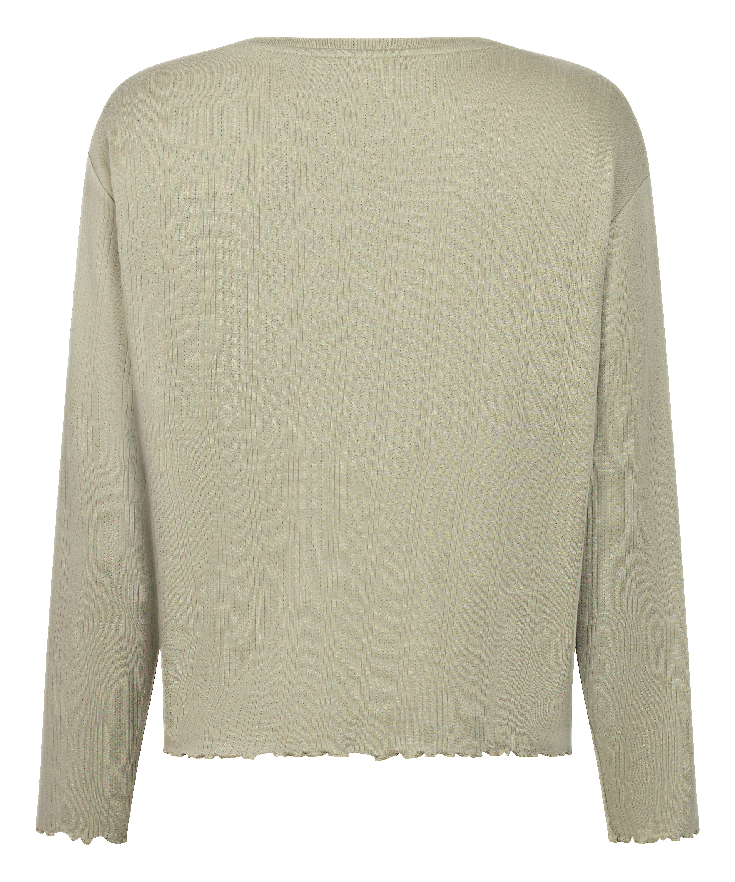 Pyjama Top Loose Pointelle, Verde, main