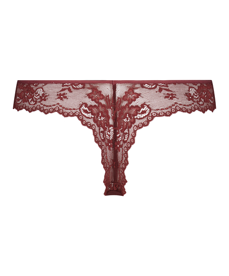 Invisible Tanga Lace Back, Morado