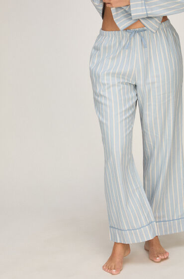 hunkemoller petite pantalones de pijama woven azul