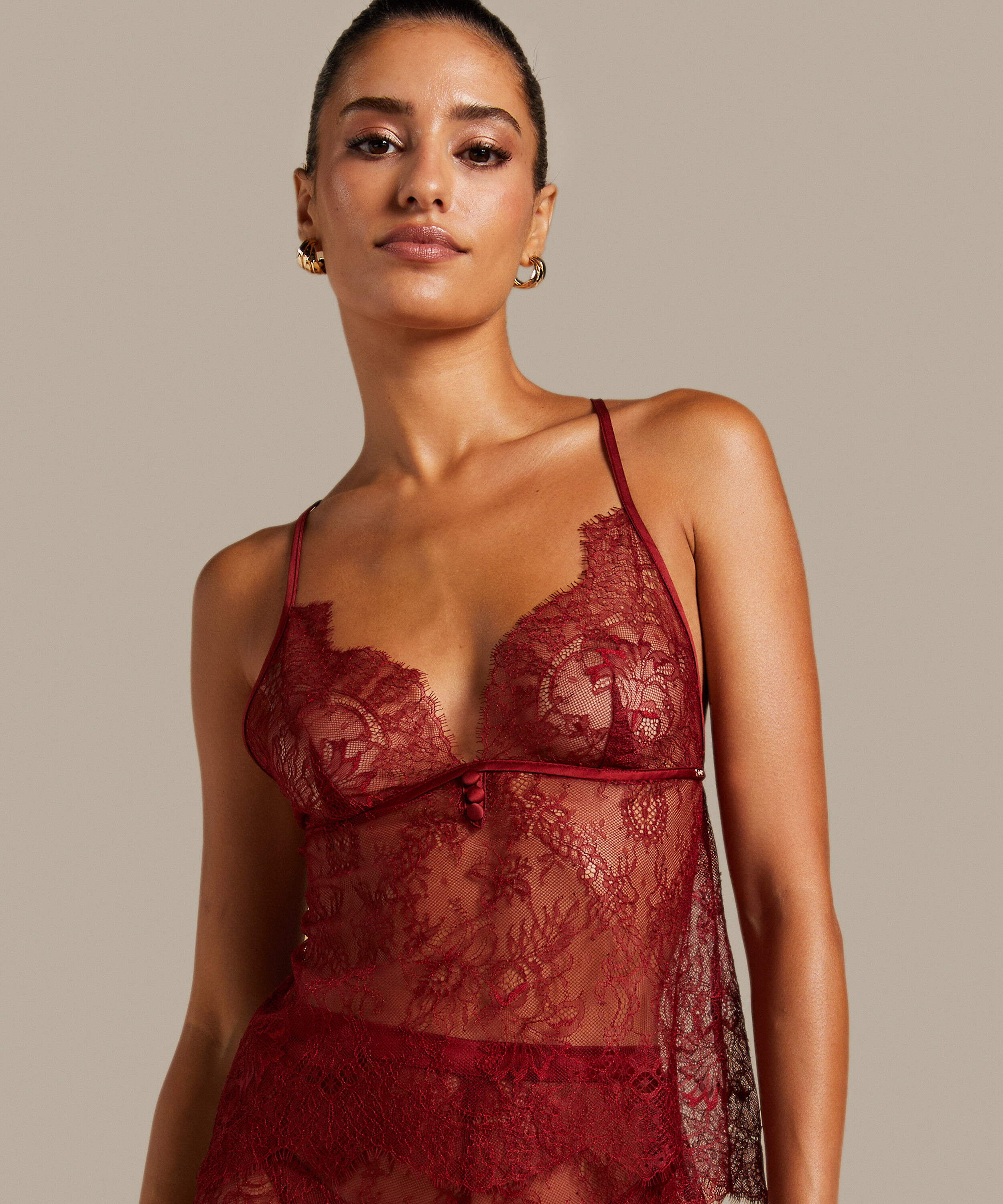 Cami Lace Delphine, Rojo