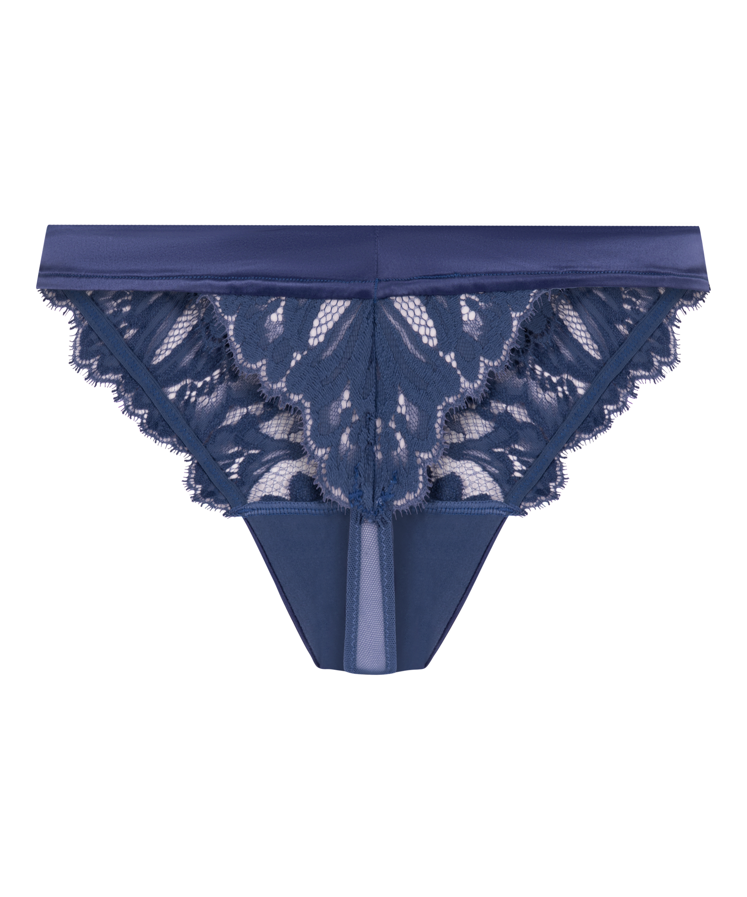 Tanga Grace de tiro alto, Azul, main