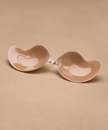 Sujetador de corte bajo, Beige