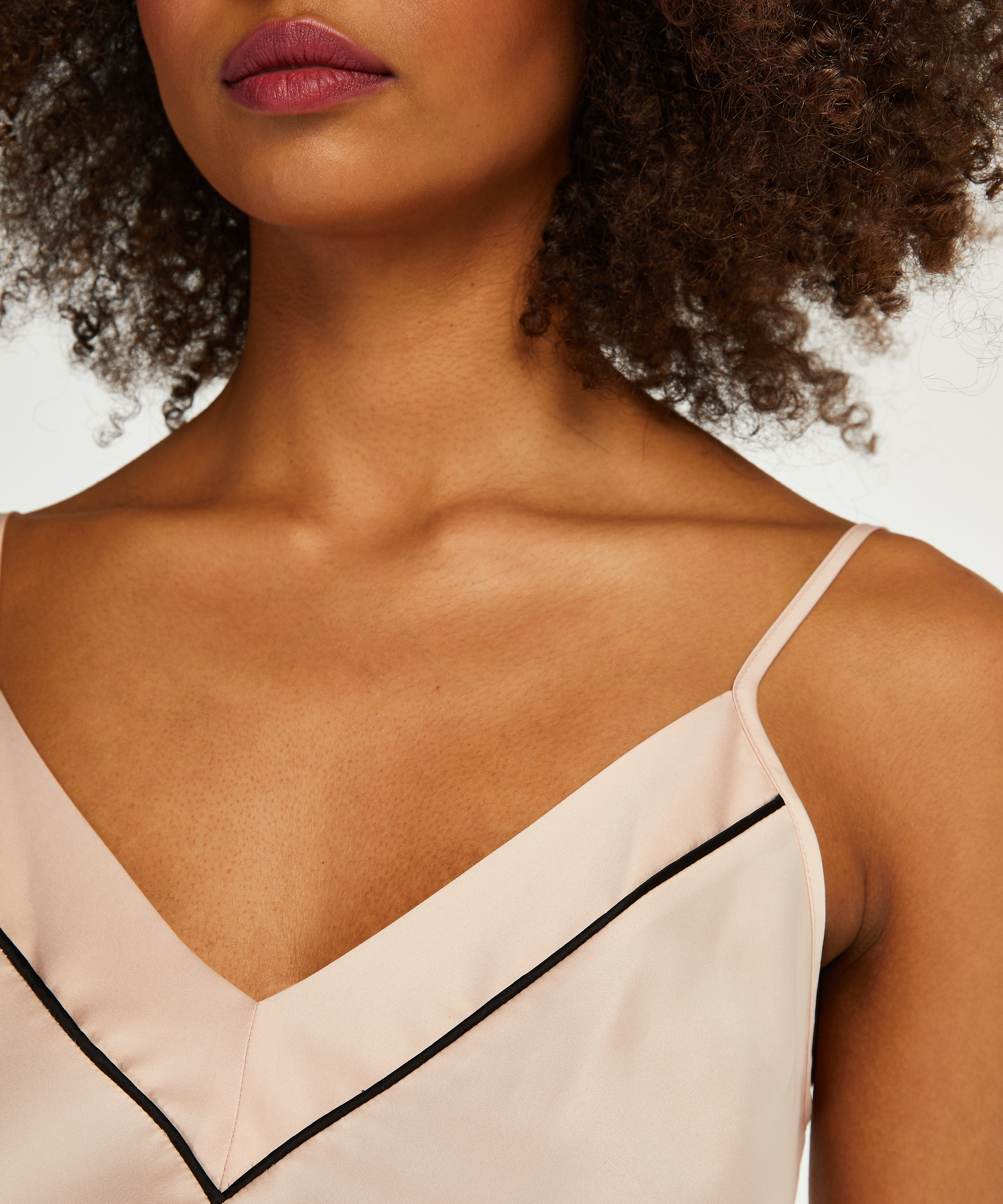 Top satinado Bow, Rosa, main