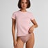 Top de pijama de manga corta rib crew neck, Rosa