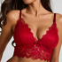 Bralette triangular Marianna, Rojo