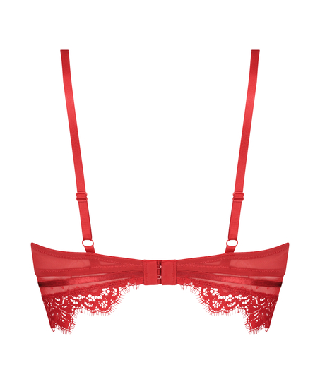 Sujetador longline de aros preformado Marilee, Rojo
