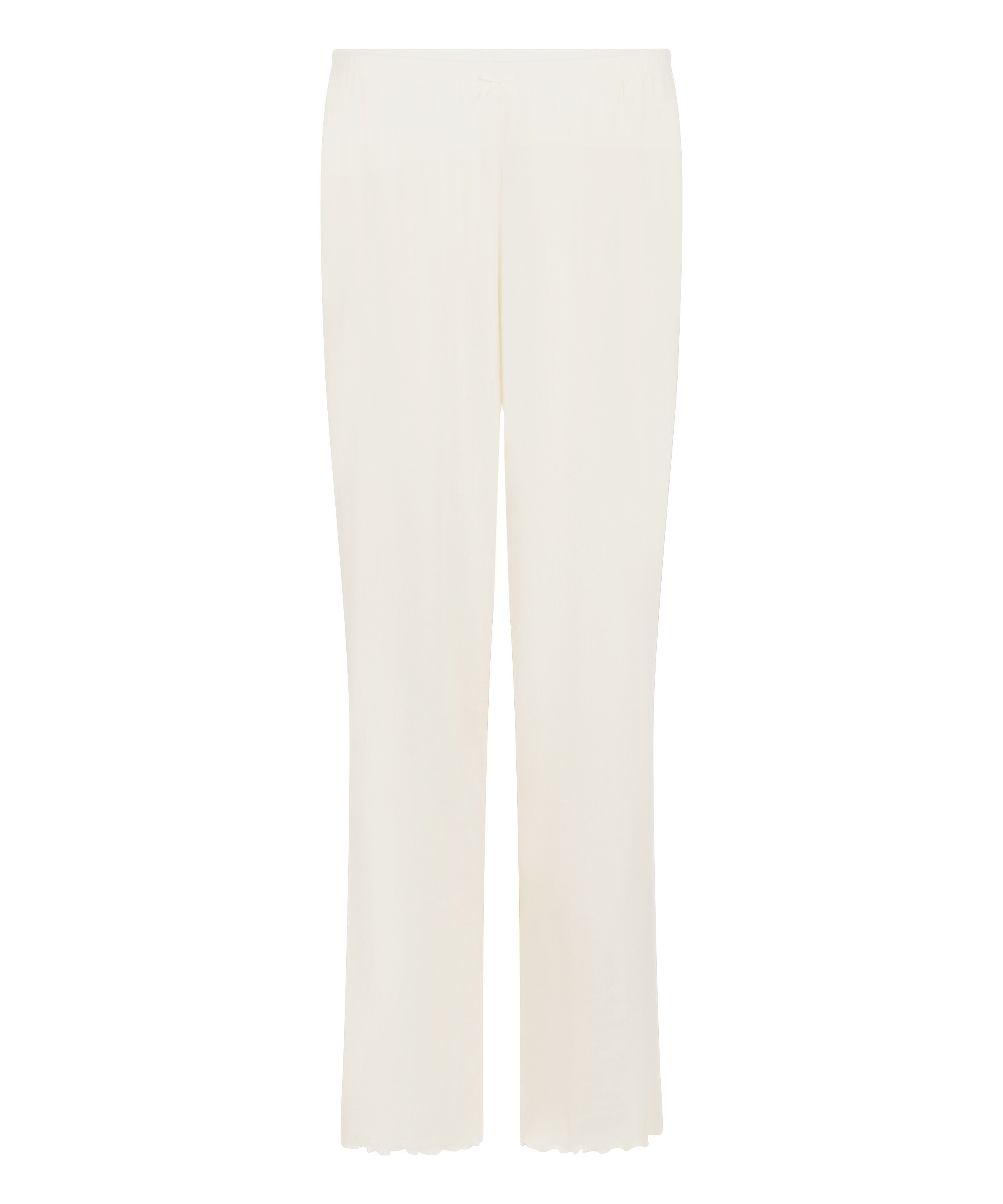 Pyjama Pant Loose Pointelle, Blanco