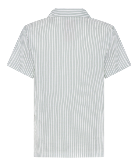 Chaqueta de punto a rayas, Verde