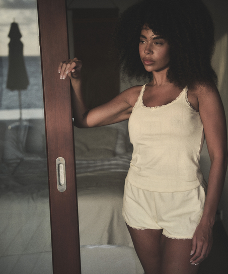 Short en pointelle, Amarillo