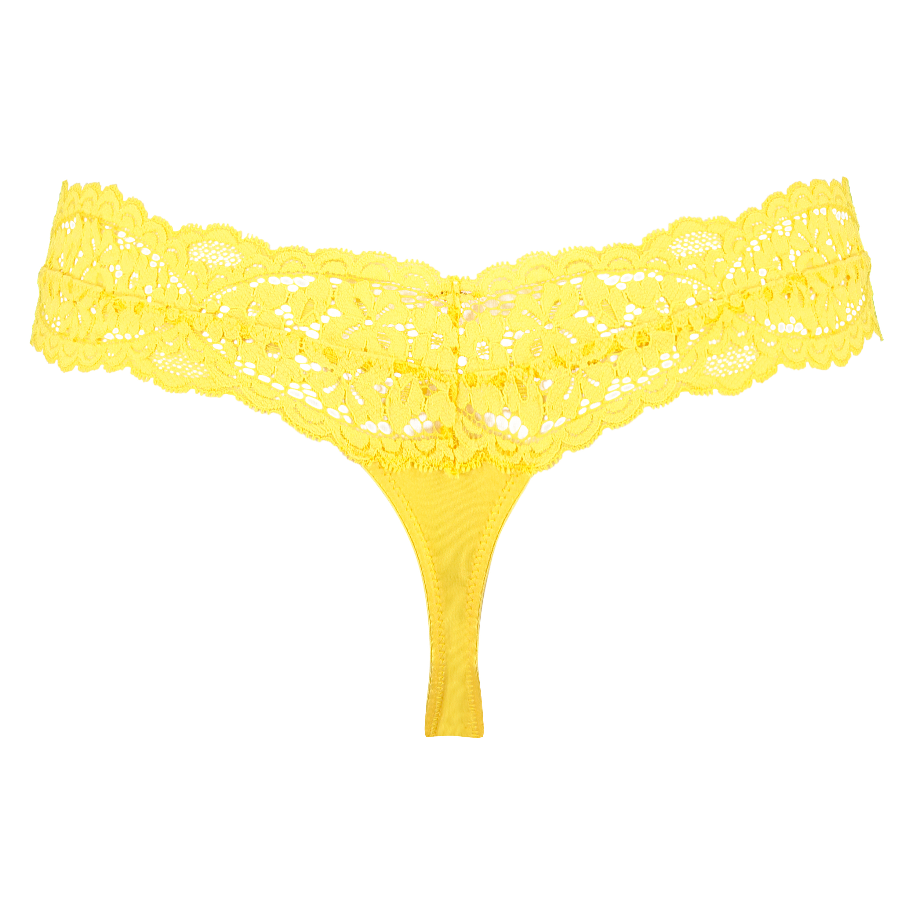 Tanga de corte ultrabajo Rose, Amarillo, main