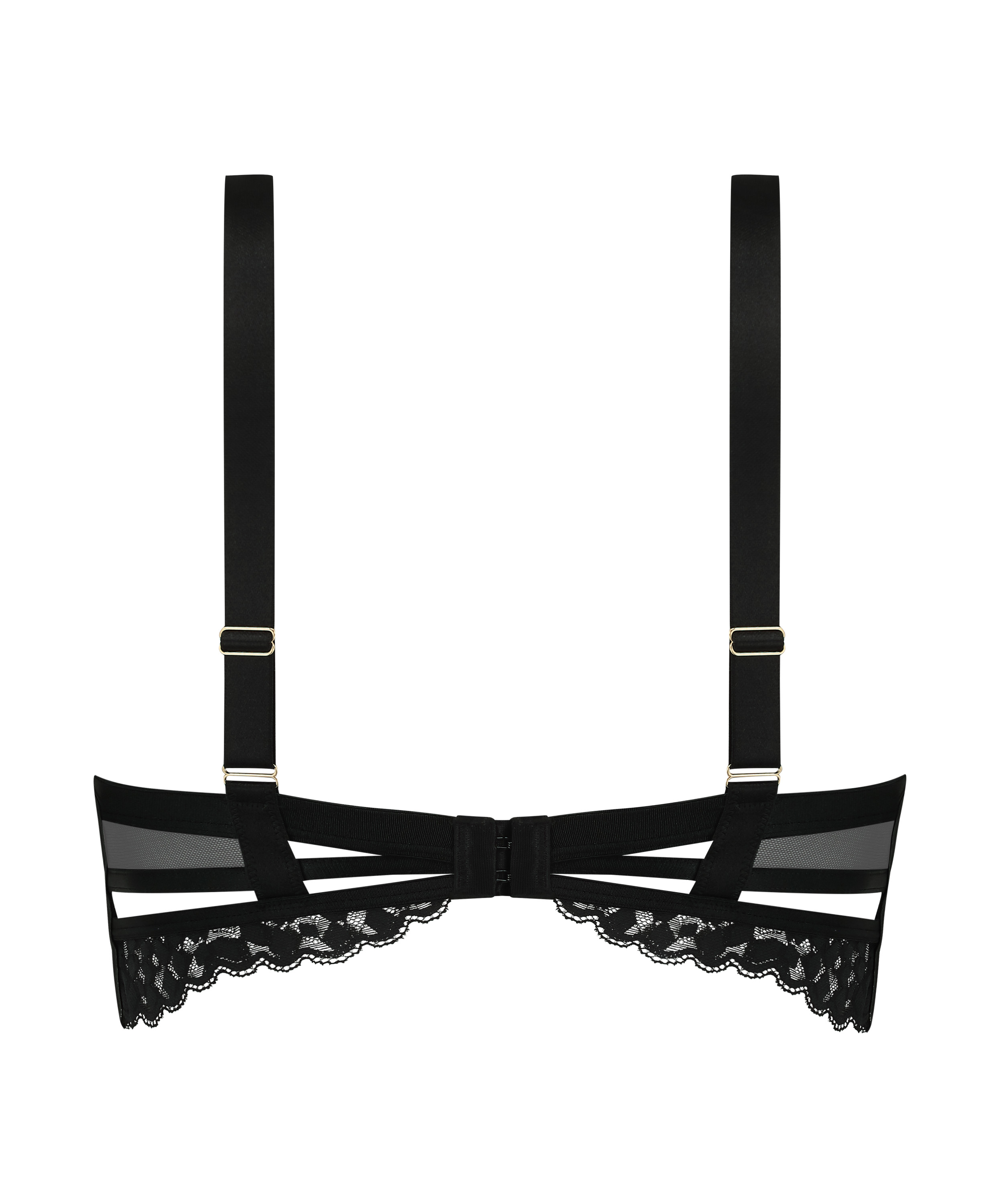 Sujetador longline de aros preformado push-up Desire, Negro, main