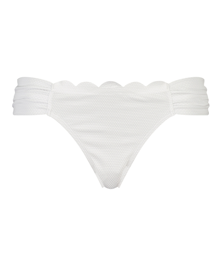 Braguita de Bikini Rio Scallop, Blanco