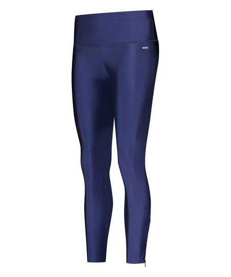 Leggings deportivos de cintura alta HKMX Shine, Azul