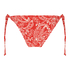 Braguita de bikini brasileña Paisley, Rojo
